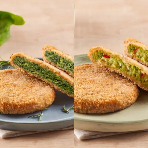 Milanesa de Espinaca + Milanesa de Brócoli