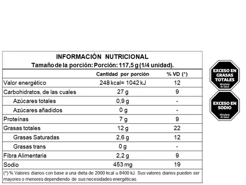 Tortilla de papa tradicional