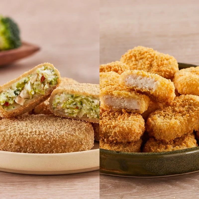 Nuggets de Pollo + Nuggets de Brócoli