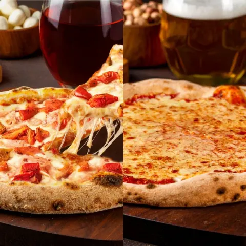 Pizza MM Mozza + Jamón y Morrón