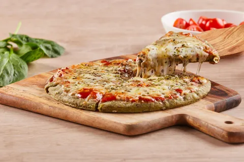 Pizzeta Integral de Espinaca con Semillas