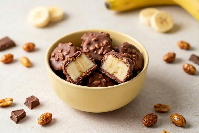 Banana Choco Bites con Crocante