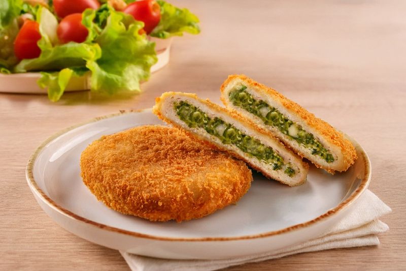 Medallón de Pollo Relleno con Espinaca y Queso
