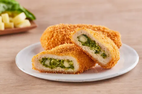 Rolls de Pollo Relleno con Espinaca y Queso