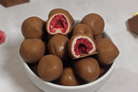 Frambuesas con Doble Chocolate