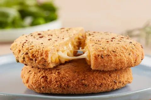 Milanesas de Soja Rellenas con Calabaza y Queso