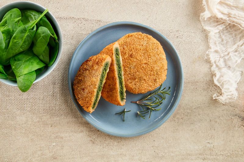 Milanesas de Espinaca con Avena