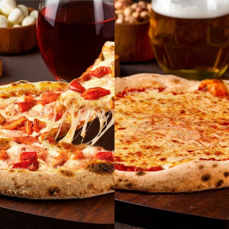 Pizza MM Mozza + Jamón y Morrón
