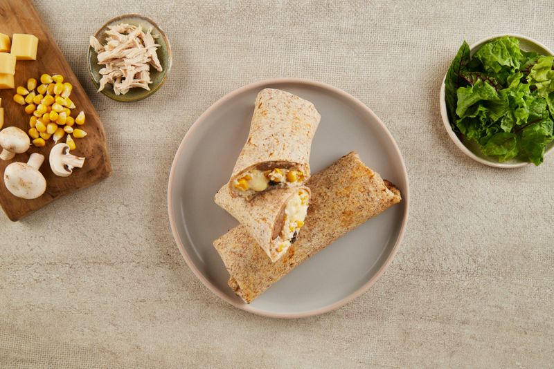 Wrap de Pollo con Vegetales